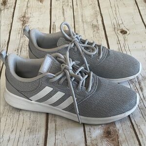 Adidas Cloudfoam Gray and White Sneakers